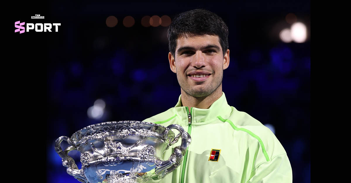 คาร์ลอส อัลการาซ ชนะ โนวัค ยอโควิช คว้าแชมป์ออสเตรเลียนโอเพน พร้อมสร้างประวัติศาสตร์เทนนิสโลก