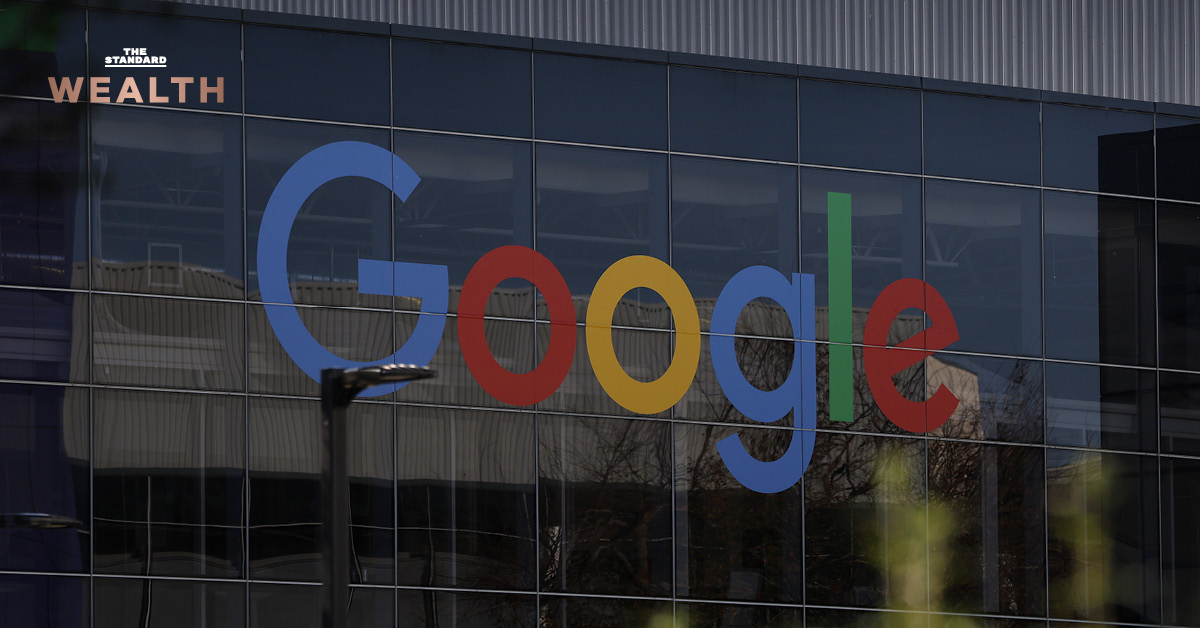โลโก้ Alphabet บริษัทแม่ Google สื่อถึงการระดมทุนและลงทุน AI