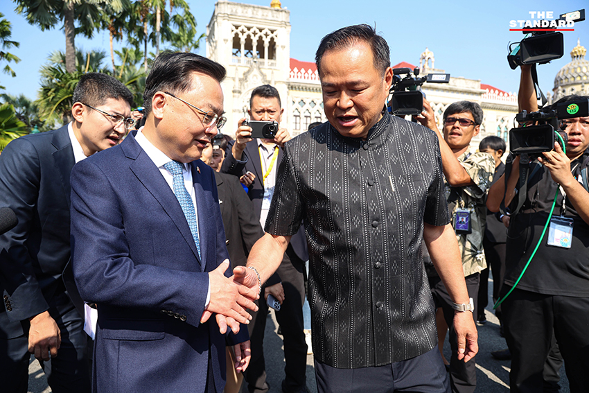 อนุทิน ชาญวีรกูล ต้อนรับ จาง เจี้ยนเว่ย์ เอกอัครราชทูตจีน ณ ทำเนียบรัฐบาล 1