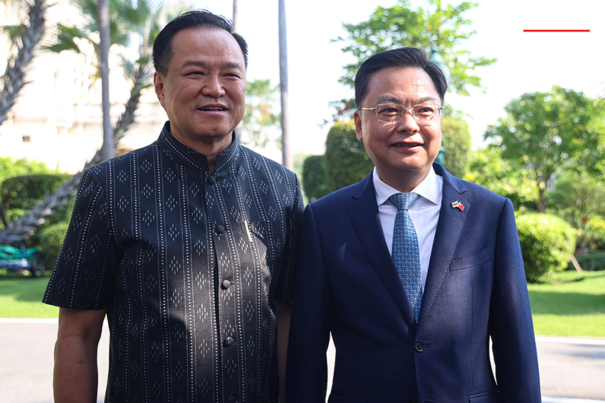 อนุทิน ชาญวีรกูล ต้อนรับ จาง เจี้ยนเว่ย์ เอกอัครราชทูตจีน ณ ทำเนียบรัฐบาล 3