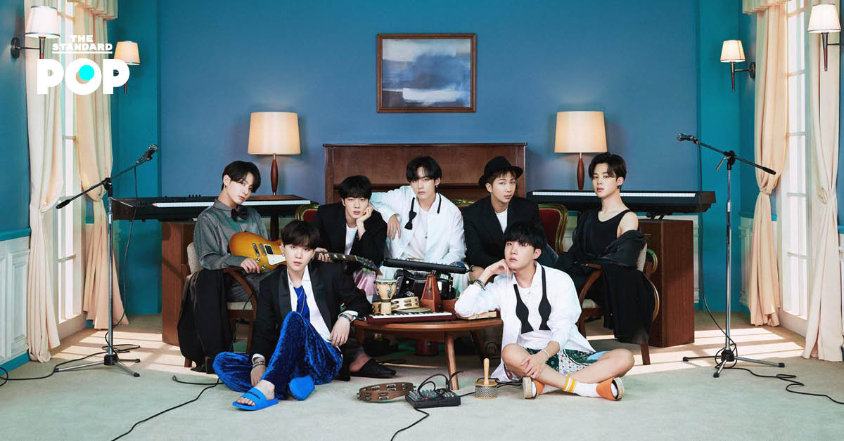 ภาพถ่ายสมาชิกวง BTS ทั้ง 7 คน บนปกนิตยสาร GQ