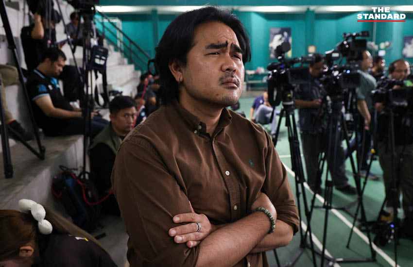 กัณพงศ์ แก้วทอง ตัวแทนกลุ่ม ‘นับใหม่ Ok นะ’ แถลงปมไฟล์วงจรปิดเลือกตั้งชลบุรีหาย 2