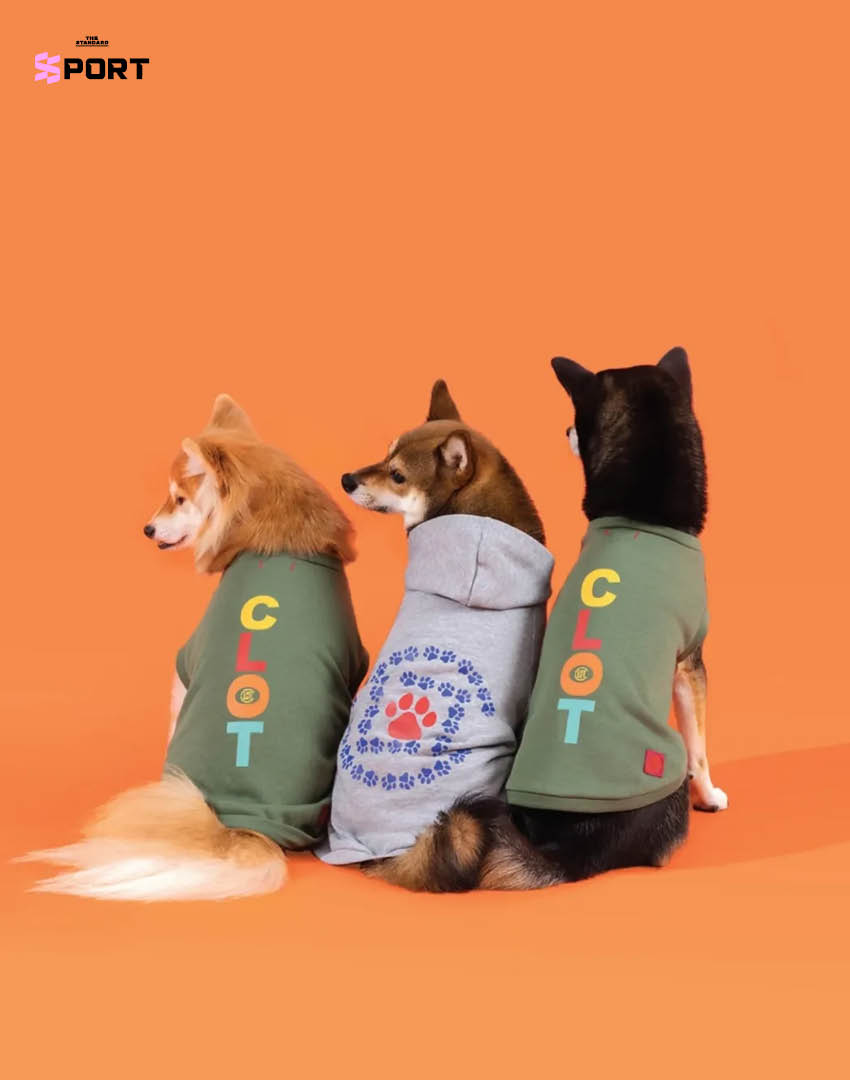 สัตว์เลี้ยงสวมแฟชั่นตรุษจีนของแบรนด์ CLOT 2