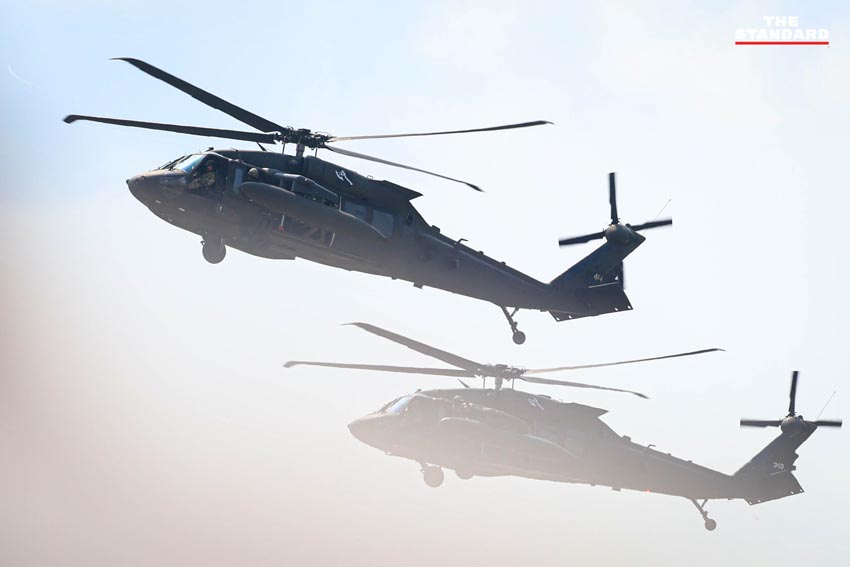 ภาพการฝึกยุทธวิธีสะเทินน้ำสะเทินบกในการฝึก Cobra Gold 2026 ที่หาดยาว ชลบุรี โดยกองทัพไทย สหรัฐฯ เกาหลีใต้ และสิงคโปร์ 8