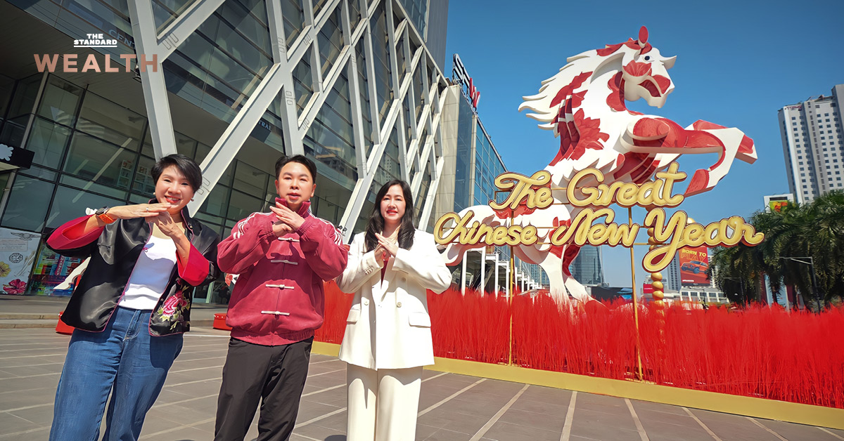 ภาพโปรโมทแคมเปญ ‘The Great Chinese New Year 2026’ ของ CPN และ CRC ตกแต่งศูนย์การค้าด้วยธีม ‘The Gallop of Tian Ma’ หรือ ม้าสวรรค์