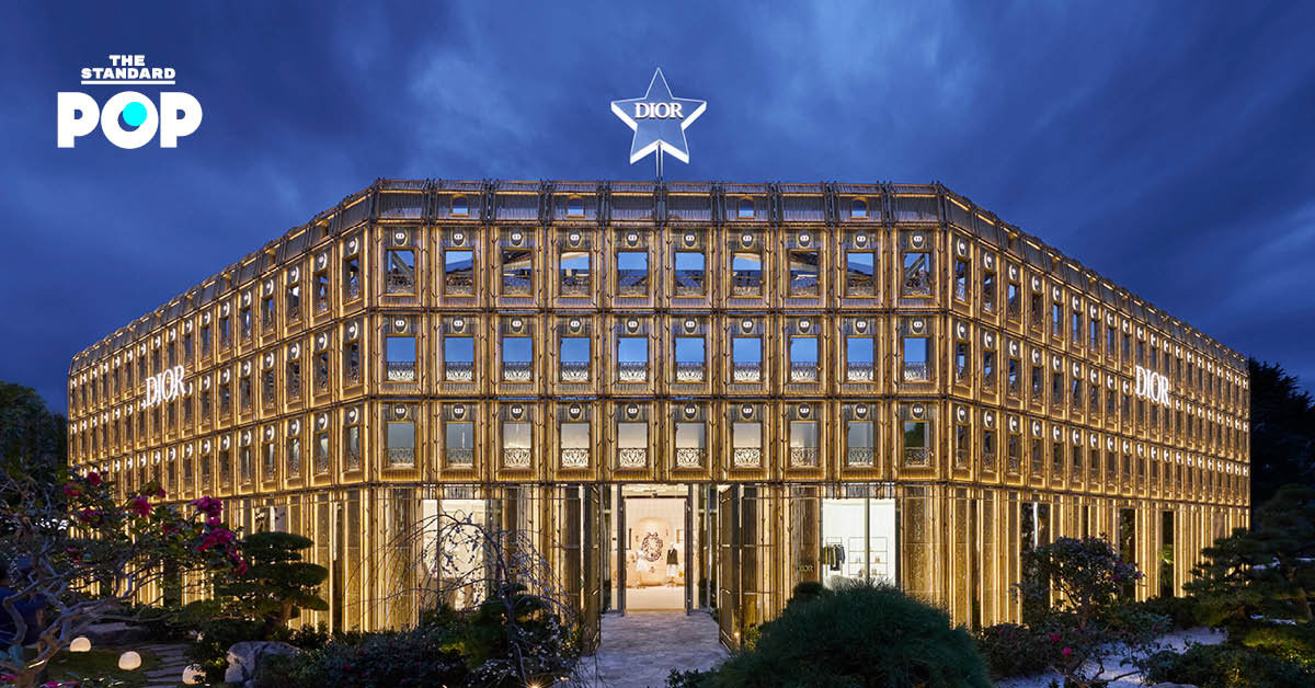 ภาพบูติกป๊อปอัพ Dior Bamboo Pavilion ที่กรุงโตเกียว สร้างจากไม้ไผ่และตกแต่งสไตล์ญี่ปุ่น