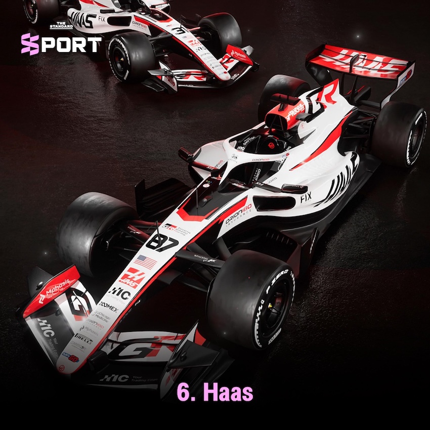 รถแข่ง F1 ฤดูกาล 2026 พร้อมลวดลายและสีสันที่ได้รับการจัดอันดับ 6