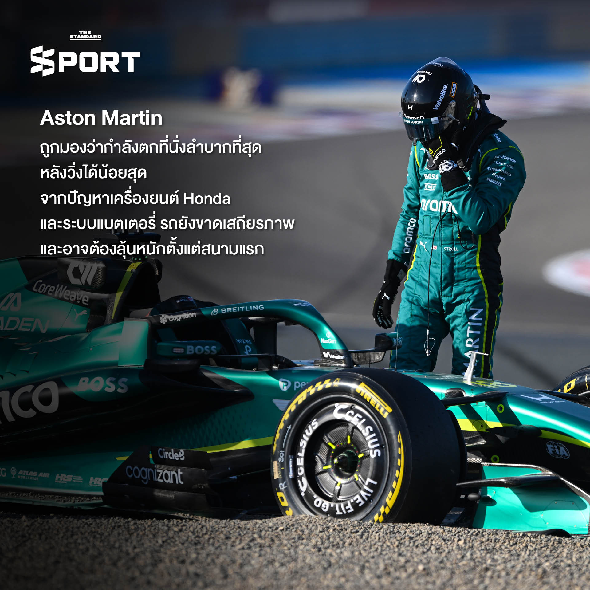 รถแข่ง F1 ระหว่างการทดสอบ Pre-Season Test ที่สนามบาห์เรน ก่อนเปิดฤดูกาล 2026 11