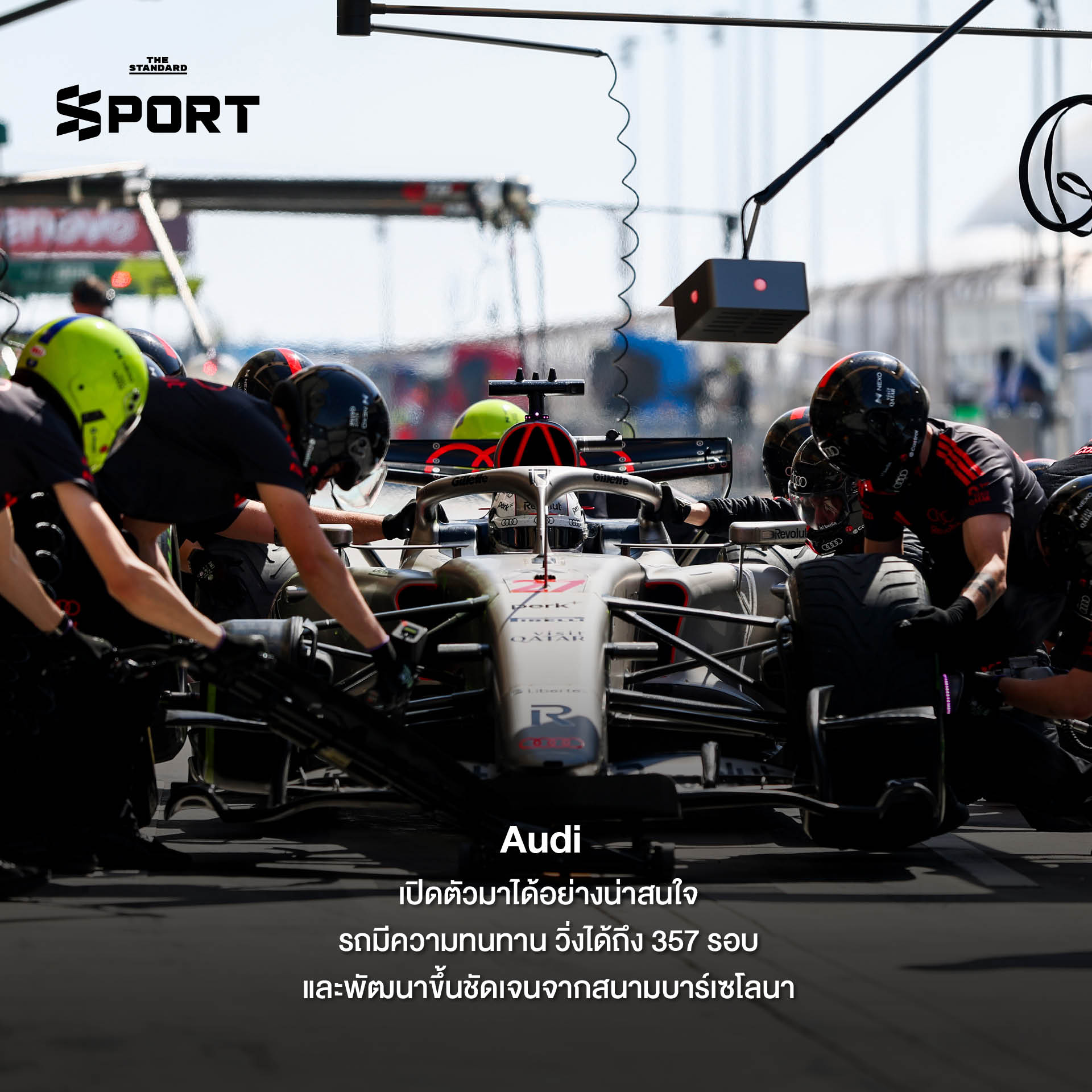 รถแข่ง F1 ระหว่างการทดสอบ Pre-Season Test ที่สนามบาห์เรน ก่อนเปิดฤดูกาล 2026 9