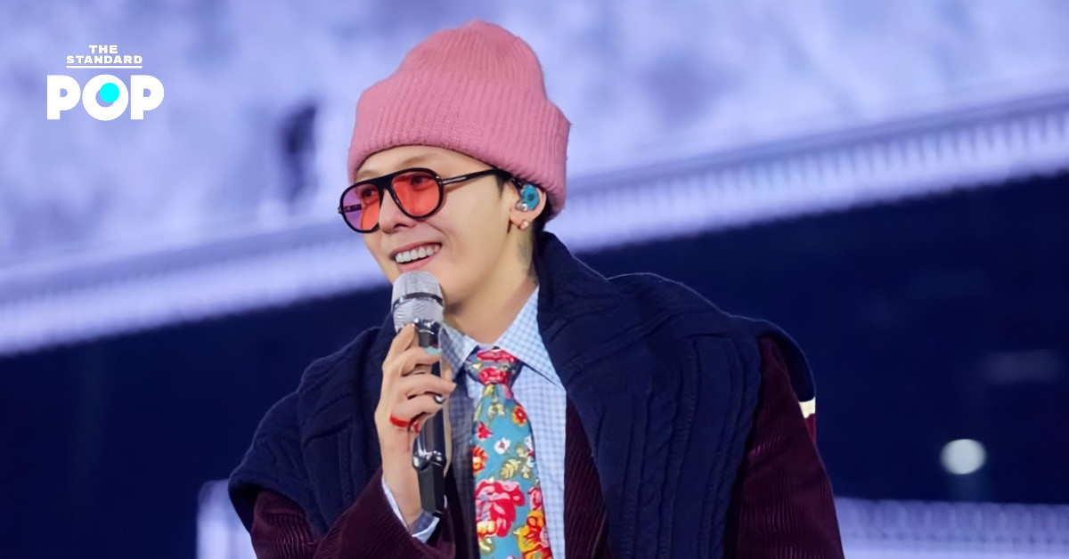 ภาพ G-DRAGON ศิลปินเคป็อปชื่อดัง กำลังยิ้ม