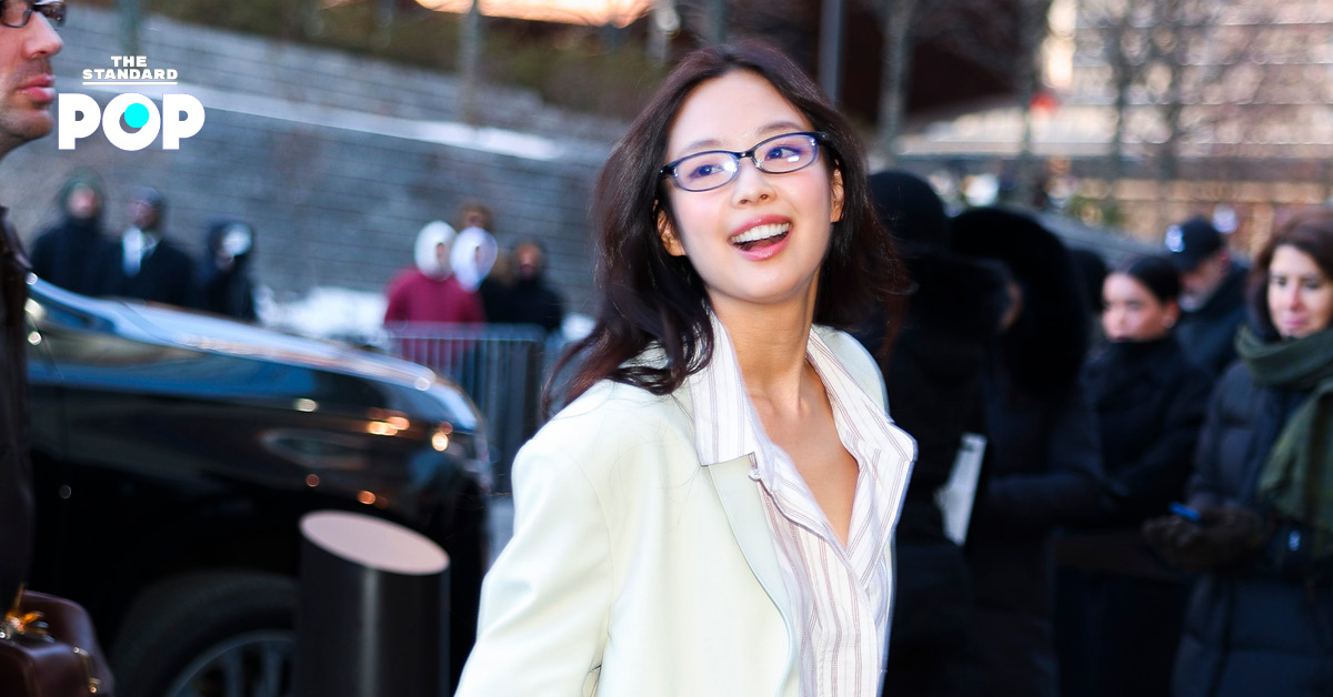 JENNIE เข้าร่วมชมแฟชั่นโชว์ Calvin Klein Collection ที่นิวยอร์ก