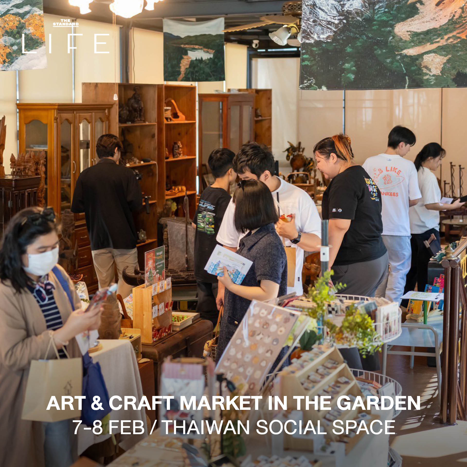 ภาพบรรยากาศรวมกิจกรรมไลฟ์สไตล์น่าสนใจประจำสัปดาห์ เช่น ตลาดหนังสือ อีเวนต์ศิลปะ และคลาสผ่อนคลาย 10