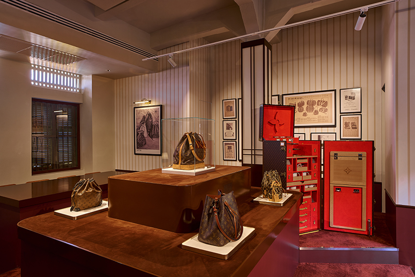 ภาพโรงแรม Louis Vuitton Hotel Bangkok ป๊อบอัพ จัดแสดงกระเป๋า Monogram อันเป็นเอกลักษณ์ 6