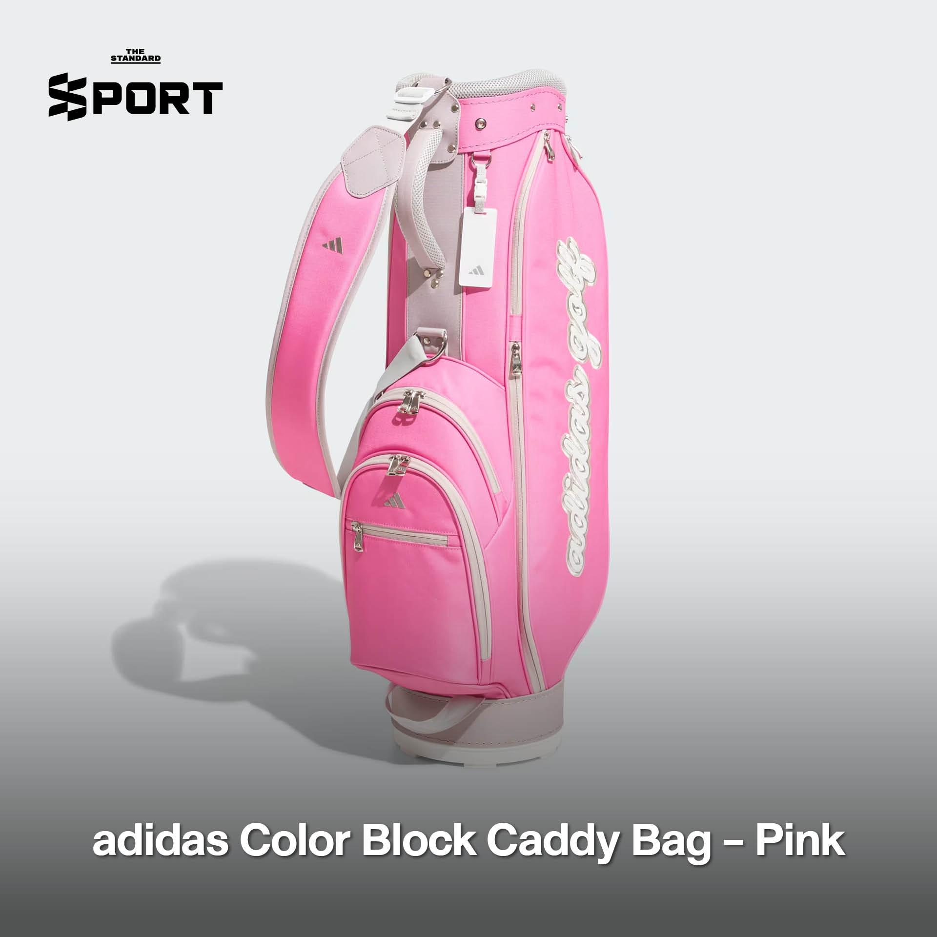 ภาพรวมไอเท็มกีฬาโทนสีชมพู เช่น รองเท้า เสื้อผ้า และอุปกรณ์ออกกำลังกาย สำหรับเดือนแห่งความรัก 10