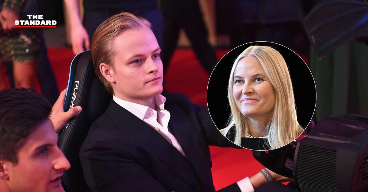 แฟ้มภาพ มาริอุส บอร์ก ฮอยบี และ เจ้าหญิงเม็ตเตอ-มาริต มกุฎราชกุมารีแห่งนอร์เวย์