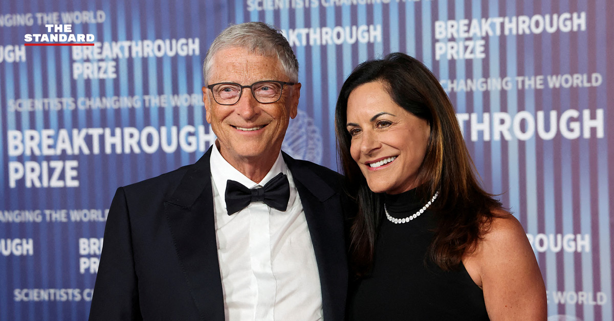 ภาพ เมลินดา เฟรนช์ เกตส์ ขณะให้สัมภาษณ์เกี่ยวกับแฟ้มเอปสตีน