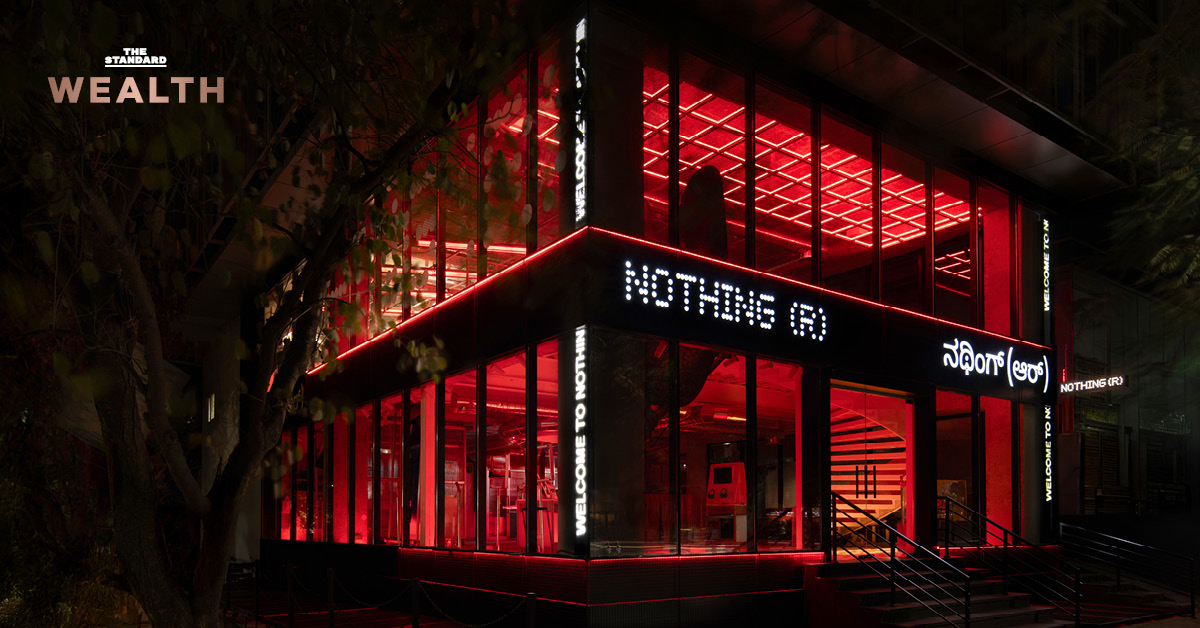 หน้าร้าน Nothing แห่งแรกนอกลอนดอน ตั้งอยู่ในเมืองเบงกาลูรู ประเทศอินเดีย