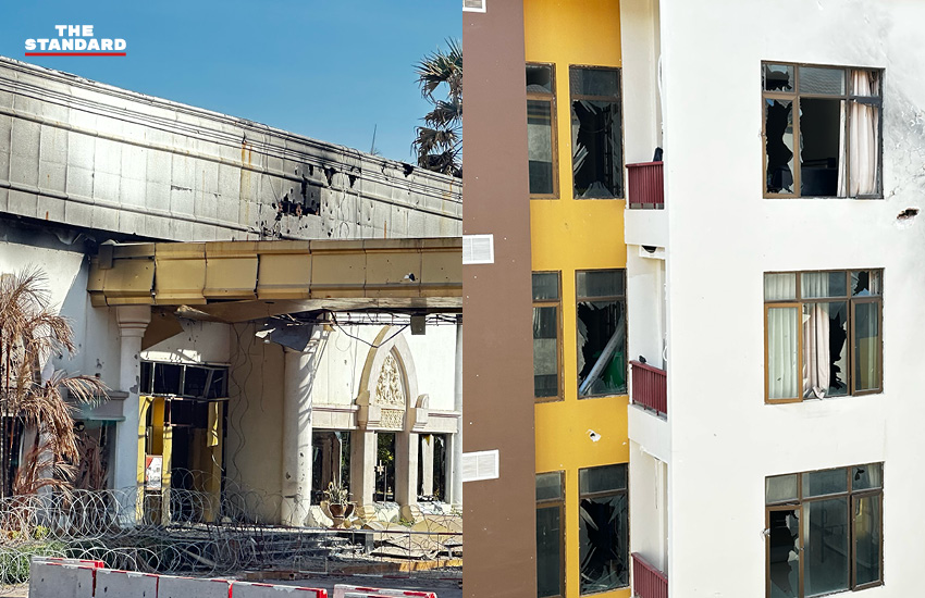 ภาพอาคารบ่อนโอร์เสม็ด รีสอร์ต และสภาพภายในศูนย์สแกมเมอร์ชายแดนไทย-กัมพูชา 2