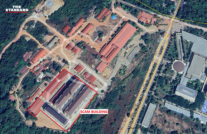 ภาพอาคารบ่อนโอร์เสม็ด รีสอร์ต และสภาพภายในศูนย์สแกมเมอร์ชายแดนไทย-กัมพูชา 5