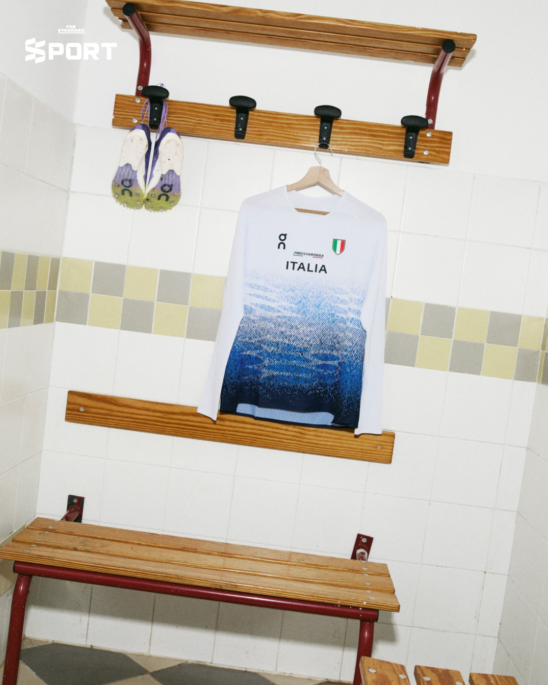 ชุดแข่งขันกรีฑาทีมชาติอิตาลี ที่ On แบรนด์สวิส ร่วมเปิดตัว 1