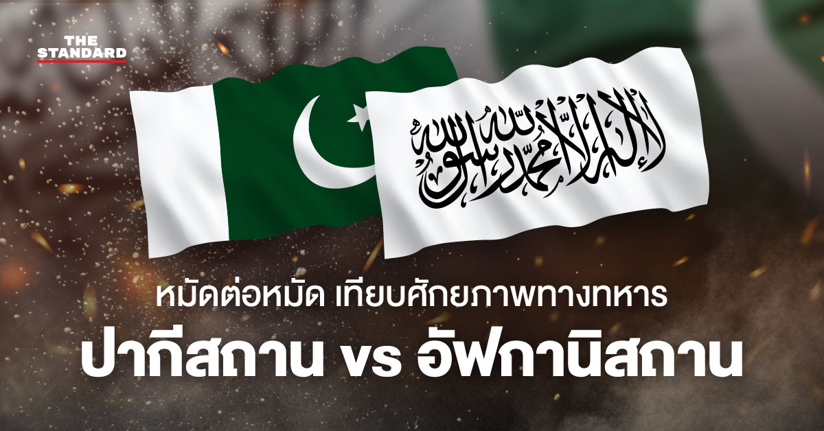ภาพแสดงการเปรียบเทียบศักยภาพทางทหารระหว่าง ปากีสถาน และ อัฟกานิสถาน