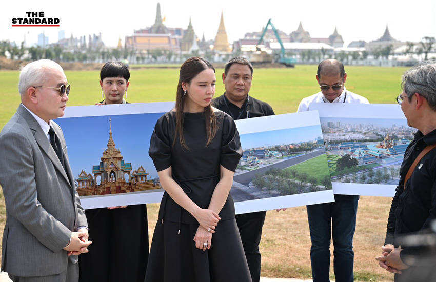 รัฐมนตรีว่าการกระทรวงวัฒนธรรม ซาบีดา ไทยเศรษฐ์ พร้อมคณะ ตรวจความพร้อมพื้นที่ก่อสร้างพระเมรุมาศ ณ ท้องสนามหลวง 3