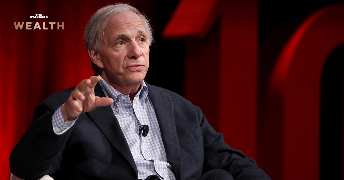 ภาพประกอบแสดงแนวคิดการล่มสลายของระเบียบโลกและ 5 รูปแบบสงคราม ตามมุมมองของ เรย์ ดาลิโอ