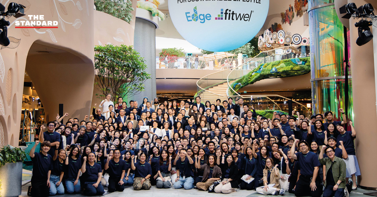 ภาพอาคาร NEXTOPIA ของสยามพิวรรธน์ ต้นแบบ Co-Creation Retail for Sustainable Lifestyle ที่ได้รับมาตรฐาน EDGE และ FITWEL