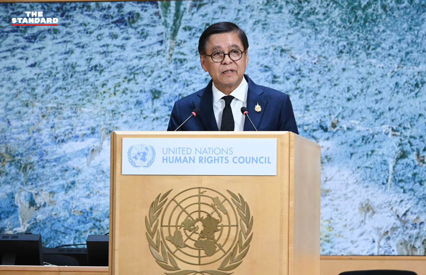 สีหศักดิ์ พวงเกตุแก้ว รัฐมนตรีต่างประเทศ กล่าวถ้อยแถลงบนเวที UNHRC 1