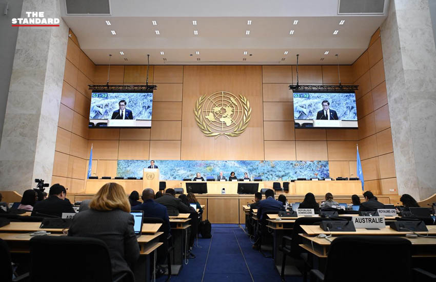 สีหศักดิ์ พวงเกตุแก้ว รัฐมนตรีต่างประเทศ กล่าวถ้อยแถลงบนเวที UNHRC 2