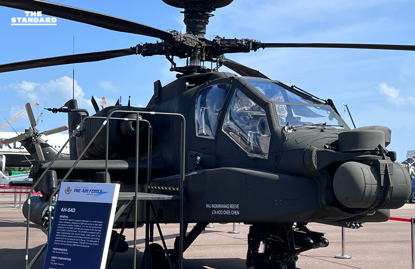 ภาพบรรยากาศงานแสดงเทคโนโลยีการบินและการป้องกันประเทศที่ Singapore Airshow 2026 พร้อมเครื่องบินรบและเฮลิคอปเตอร์จัดแสดง 8