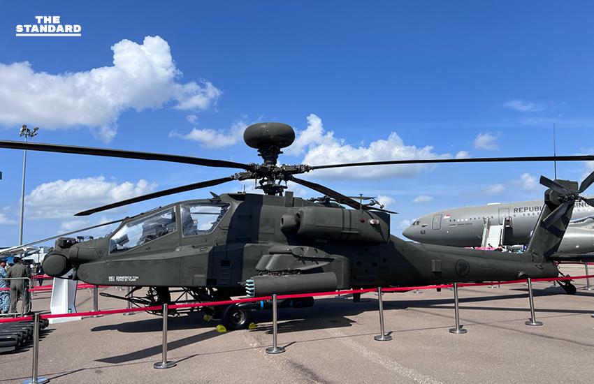 ภาพบรรยากาศงานแสดงเทคโนโลยีการบินและการป้องกันประเทศที่ Singapore Airshow 2026 พร้อมเครื่องบินรบและเฮลิคอปเตอร์จัดแสดง 9