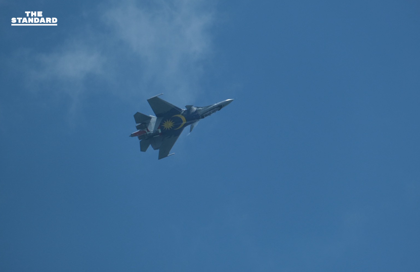 ภาพบรรยากาศเครื่องบินรบหลากหลายชาติแสดงการบินในงาน Singapore Airshow 2026 วันแรก 9