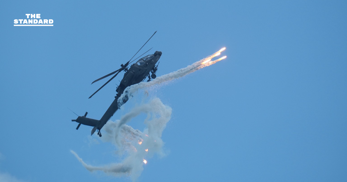 ภาพบรรยากาศเครื่องบินรบหลากหลายชาติแสดงการบินในงาน Singapore Airshow 2026 วันแรก