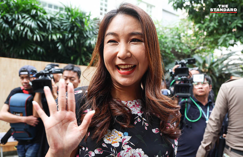 ศิริกัญญา ตันสกุล รองหัวหน้าพรรคประชาชน ใช้สิทธิเลือกตั้งหน่วยอินทามระ 9