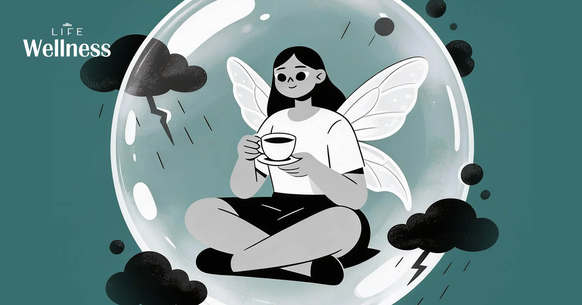 ภาพสื่อถึงการตั้งขอบเขตส่วนตัว เพื่อหยุดความเหนื่อยล้าจากการรับรู้อารมณ์คนอื่น