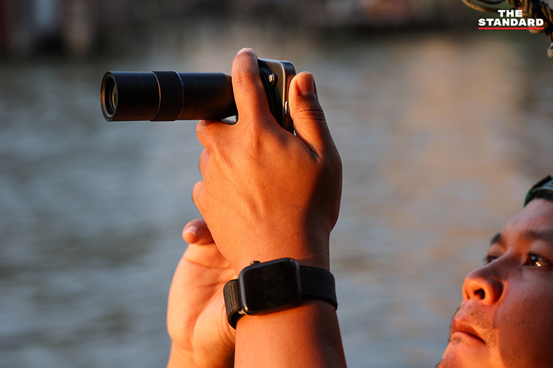 ภาพดวงอาทิตย์ตกลงตรงยอดพระเกศของพระพุทธธรรมกายเทพมงคล หรือพระใหญ่ วัดปากน้ำ ภาษีเจริญ 5