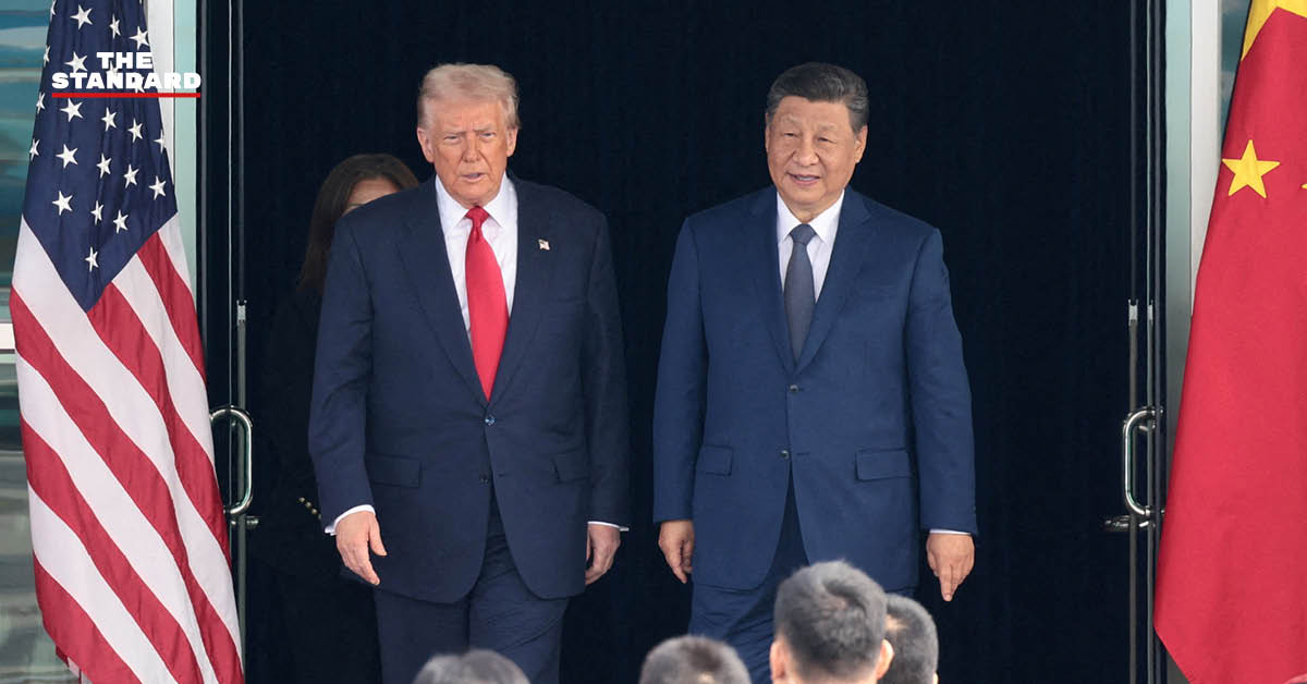 ภาพถ่ายประธานาธิบดี โดนัลด์ ทรัมป์ และประธานาธิบดี สีจิ้นผิง