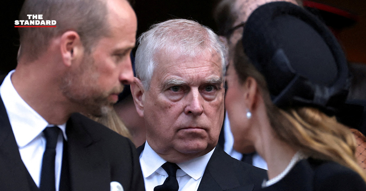 ภาพถ่าย อดีตเจ้าชายแอนดรูว์ ดยุกแห่งยอร์ก ผู้เผชิญข้อหาประพฤติมิชอบและถูกพิจารณาถอดถอนจากลำดับการสืบราชบัลลังก์อังกฤษ