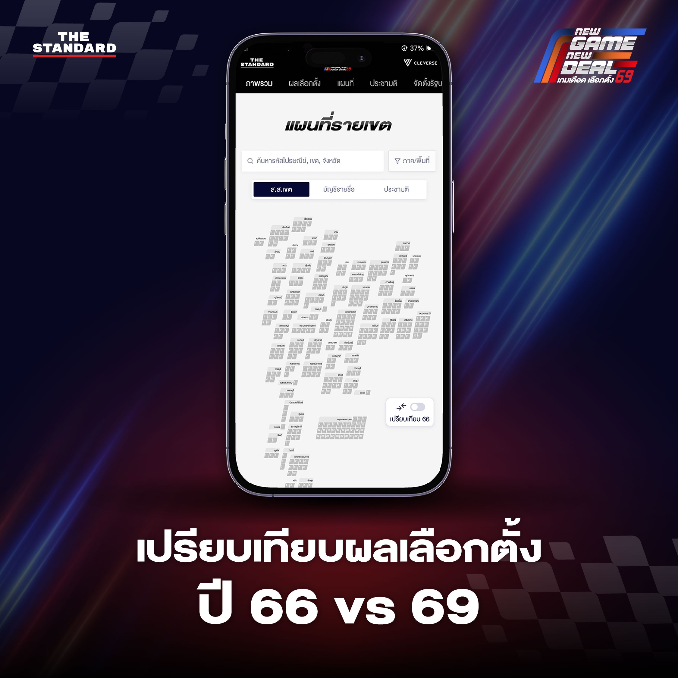 เปรียบเทียบ เลือกตั้ง 66 กับ 69