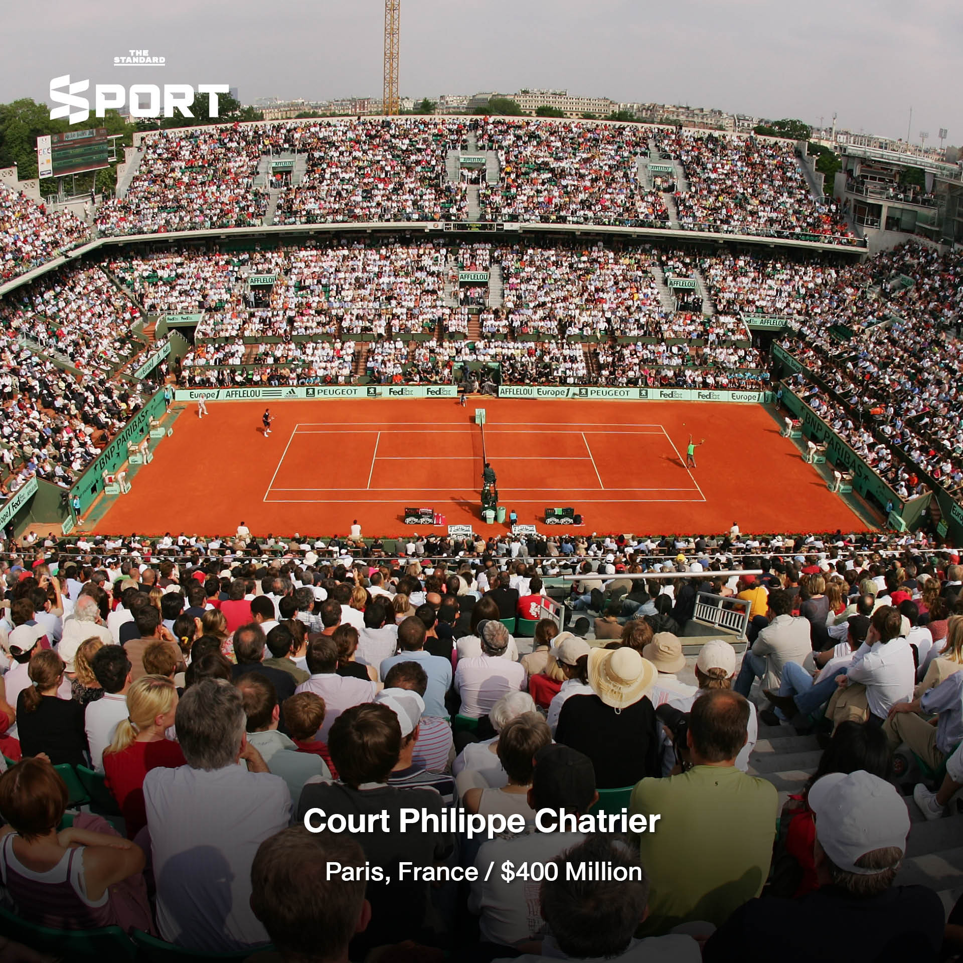 ภาพมุมสูงของสนามเทนนิส Arthur Ashe Stadium หนึ่งในสนามเทนนิสที่มูลค่าสูงสุดในโลก 7