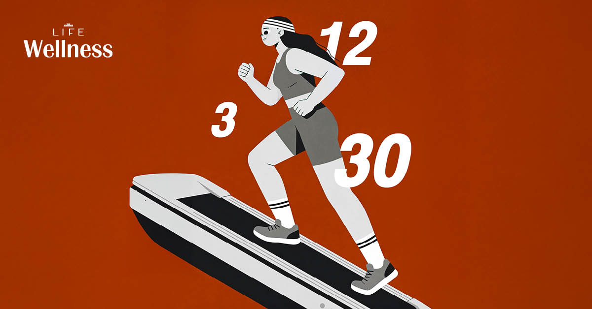 ภาพประกอบสูตรเดินชัน 12-3-30 บนลู่วิ่ง สำหรับคนอยากมีรูปร่างลีน