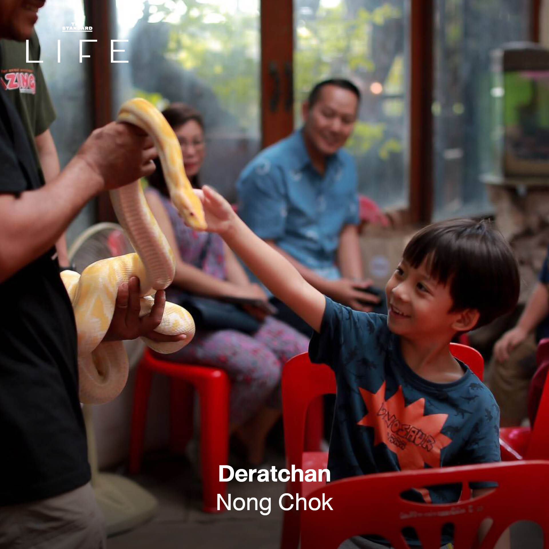 ครอบครัวกำลังเพลิดเพลินกับกิจกรรมหลากหลาย ณ สถานที่แฮงก์เอาต์สำหรับแม่และเด็ก 8