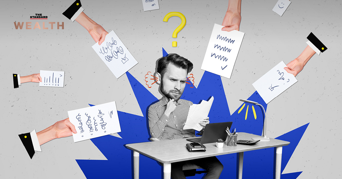 ภาพประกอบแสดงภาวะสมองล้าจากการใช้ AI มากเกินไป