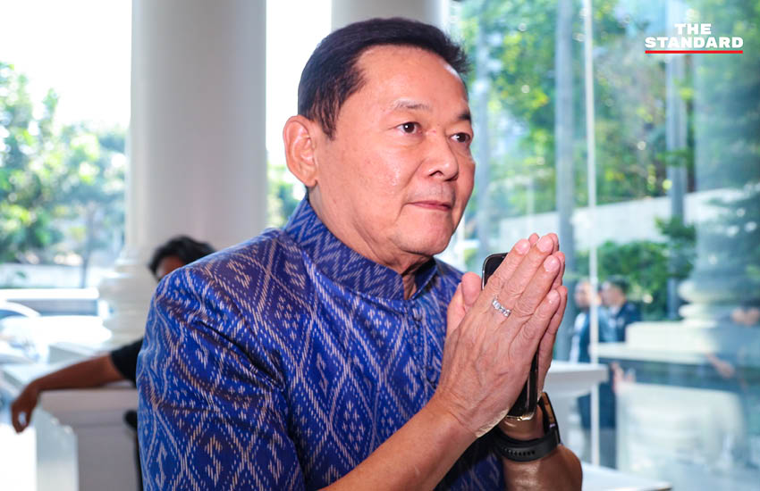 อนุทิน ชาญวีรกูล หัวหน้าพรรคภูมิใจไทย แถลงข่าวส่งรายชื่อ ครม. ตรวจสอบคุณสมบัติ 14