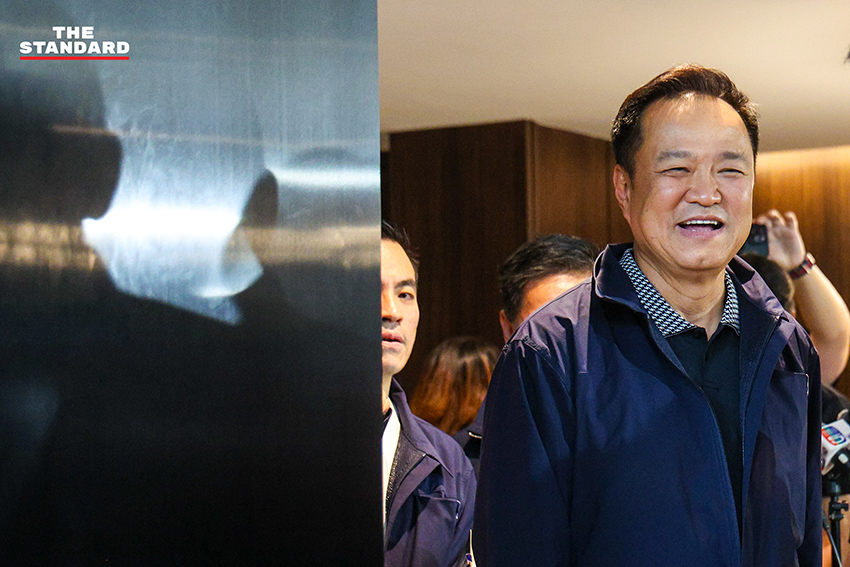 นายกฯ อนุทิน ชาญวีรกูล แถลงข่าวกรณีสั่งสอบกักตุนน้ำมันและเร่งตรวจสอบคุณสมบัติ ครม. 5