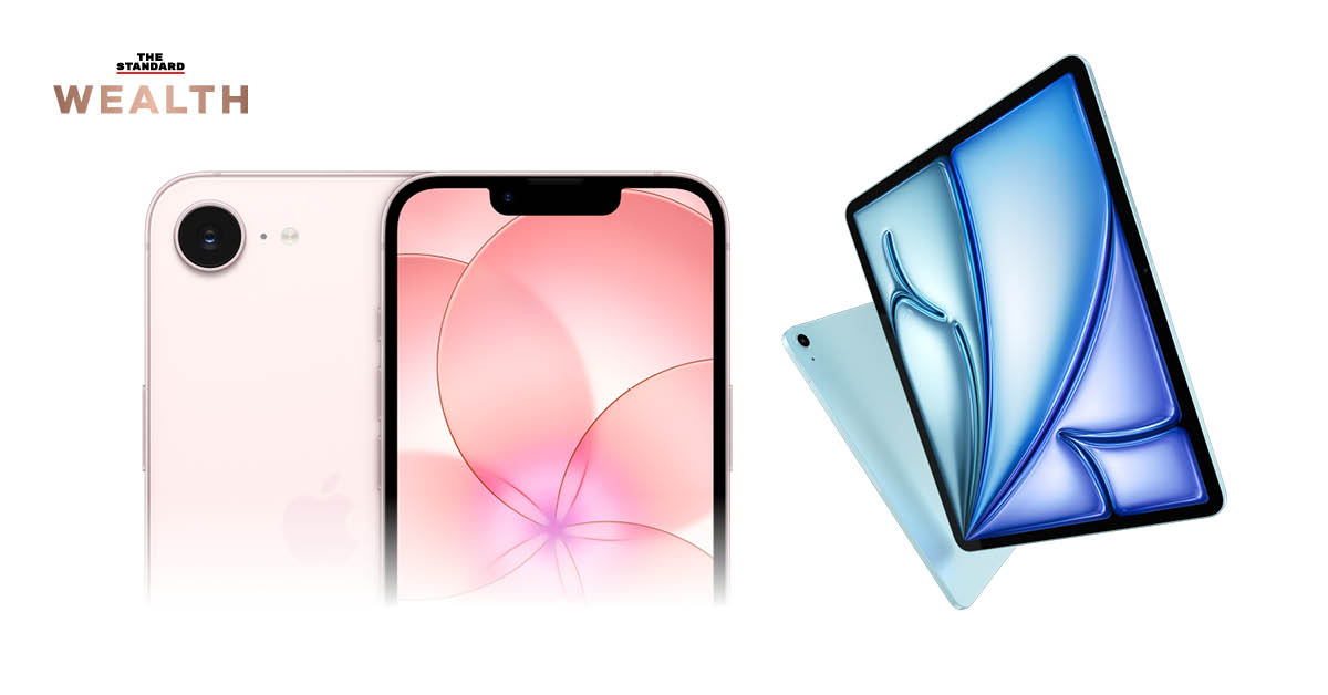 ภาพประกอบการเปิดตัว iPhone 17e และ iPad Air ชิป M4 โดย Apple
