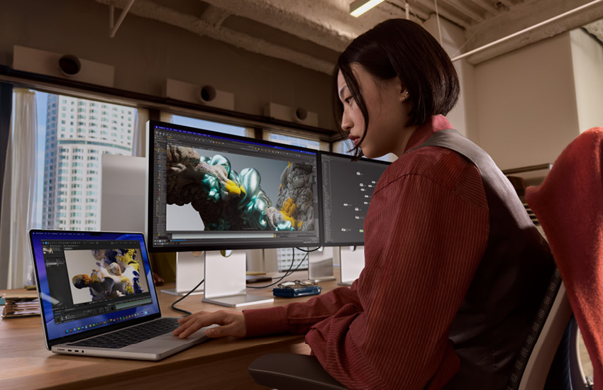 ภาพผลิตภัณฑ์ใหม่จาก Apple ทั้ง MacBook Air M5, MacBook Pro M5 Pro/Max และจอ Studio Display XDR 6