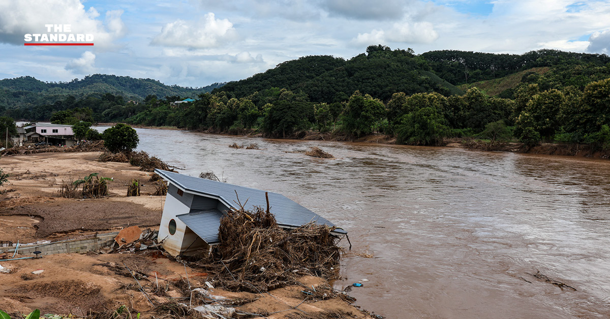 ภาพประกอบแสดงระบบเตือนภัยล่วงหน้าเพื่อเฝ้าระวังอุทกภัยและดินถล่ม