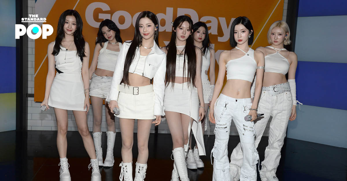 ภาพเกิร์ลกรุ๊ป K-POP วง BABYMONSTER จากการปรากฏตัวในรายการ Good Day New York